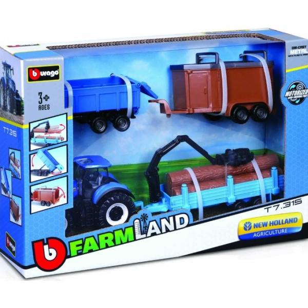 Bburago 10cm Farm tractor Gift Set (6ks) (obrázek 3)