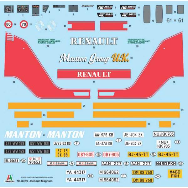 Model Kit truck 3969 - Renault AE500 Magnum (1:24) (obrázek 3)