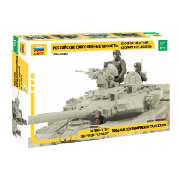 Figurine Model Kit 3684 - Russian Tank Crew - Versione da combattimento (1:35)