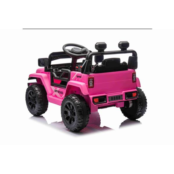 Elektrické autíčko OFFROAD NEW s pohonem zadních kol, růžové, Lithiová baterie (obrázek 5)