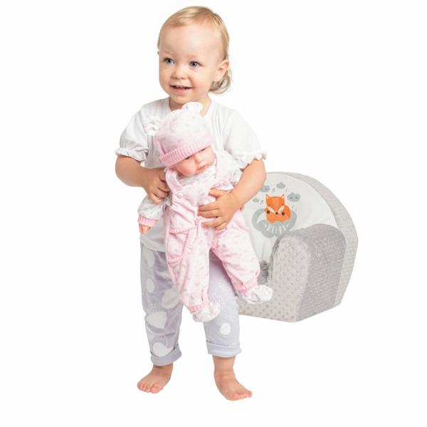 Dětské křeslo z Minky New Baby Liška mátové (obrázek 3)