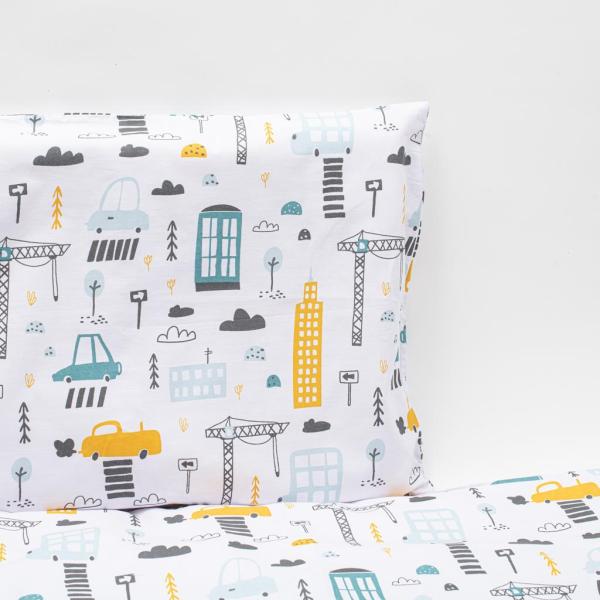 3-dílné povlečení New Baby 90/120 cm Město hořčicové