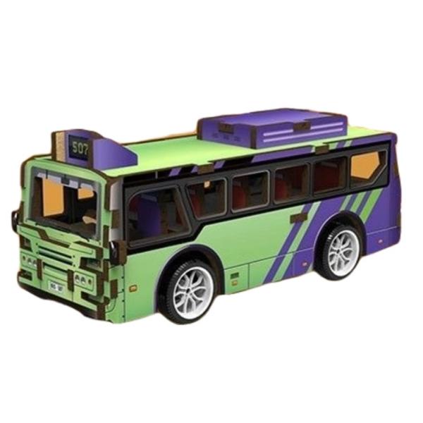 3D puzzle dřevěné - Autobus 14 cm