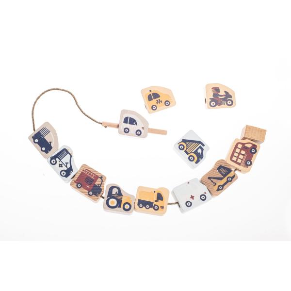 CUBIKA Pastel 16006 Navliekacie dopravné prostriedky - navliekací set