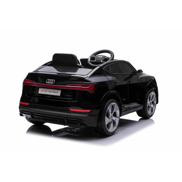 Elektrické autíčko Audi E-tron Sportback 12V, černé, široké jednomístné sedadlo (obrázek 6)