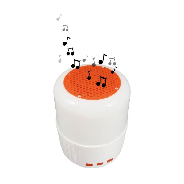 Kempingová lampa s reproduktorem