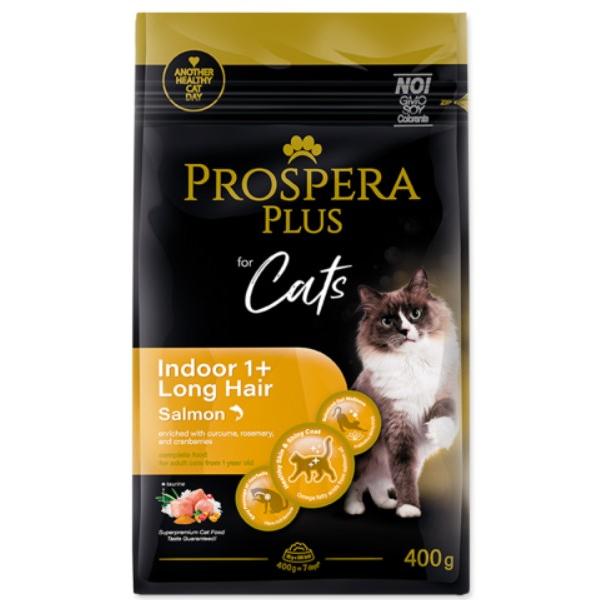 Prospera Plus Indoor 1+ Losos Dlhá Srst 0,4kg