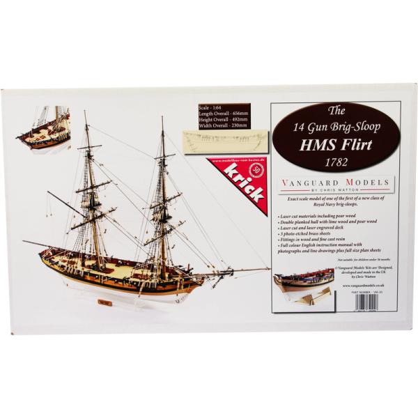 Vanguard Models HMS Flirt 1782 1:64 kit (obrázek 8)