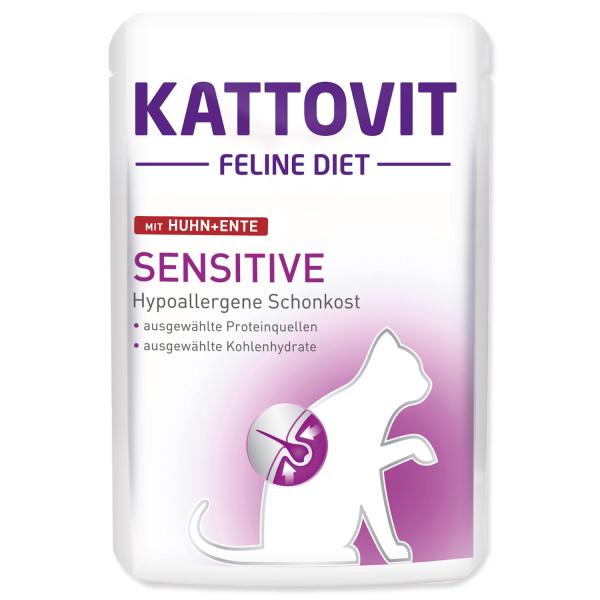 Kapsička Kattovit sensitive kachna 85g