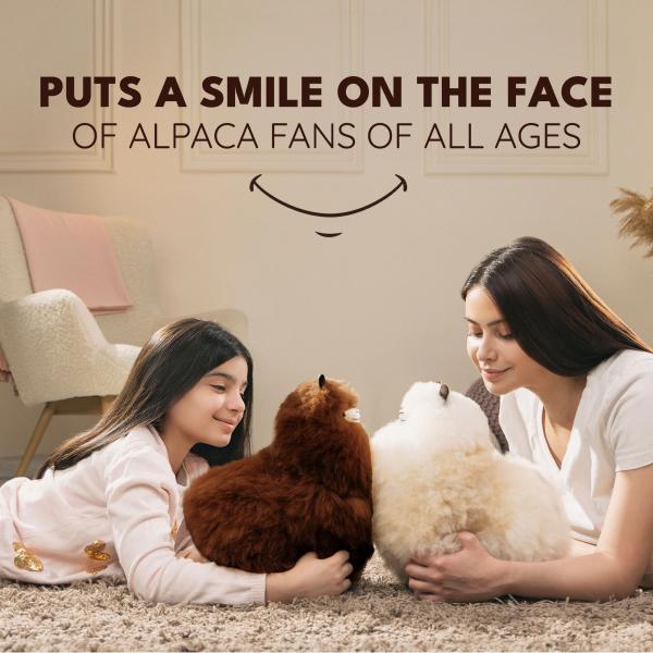 INKARI Plyšová hračka Alpaka Medium Walnut 32cm (obrázek 5)