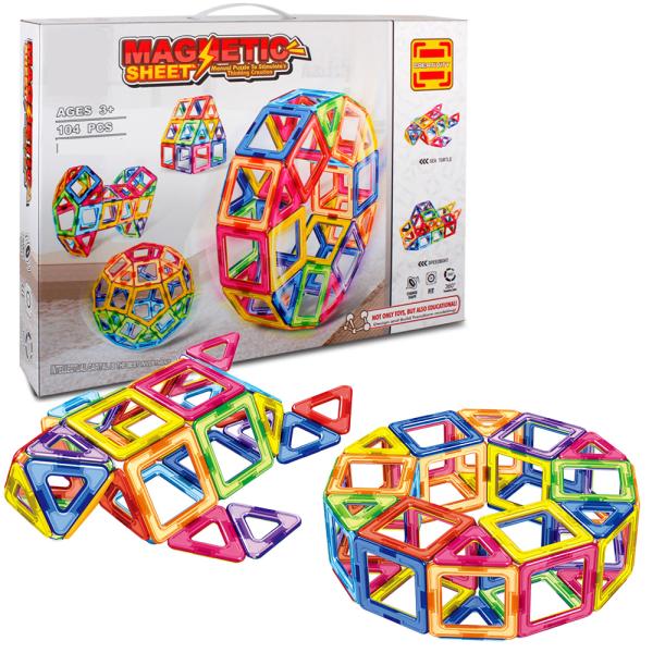 Magnetická stavebnica 104 ks