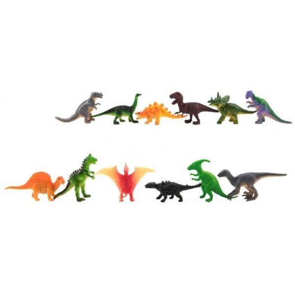 Zvířátka dinosauři mini plast 6-7cm 12ks v sáčku