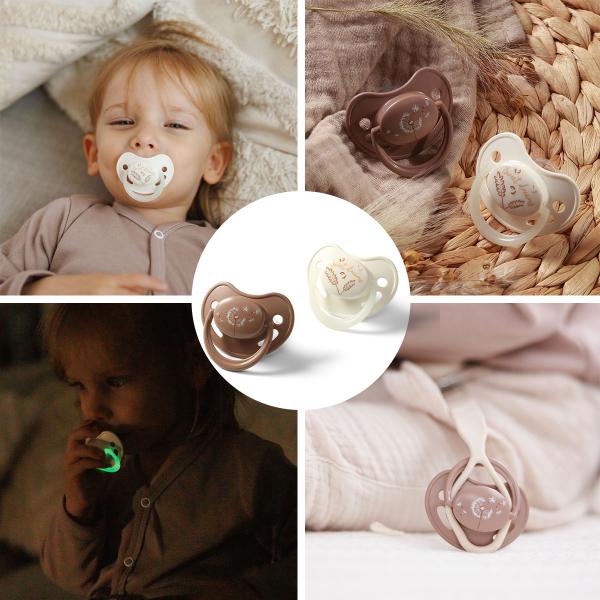 BABYONO Dudlíky silikonové anatomické 18m+, 2 ks