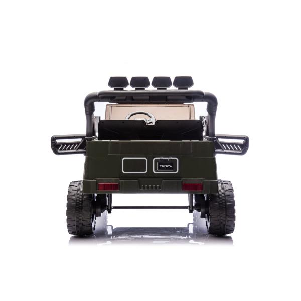 Elektrické autíčko Toyota FJ Cruiser XXL s pohonem 4×4, licencované (Dvou místné), zelené,