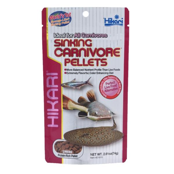 HIKARI Krmivo Sinking Carnivore Pellets, 74 g