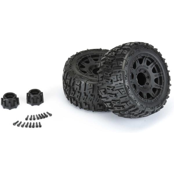 Pro-Line kolo 3.8", pneu Trencher LP, disk Raid H17 černý (2) (obrázek 4)