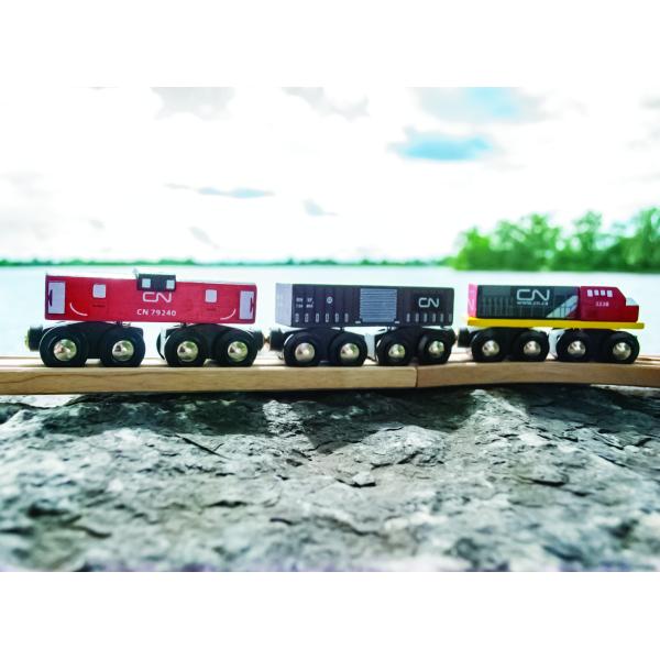 Bigjigs Rail CN nákladní vlak + koleje