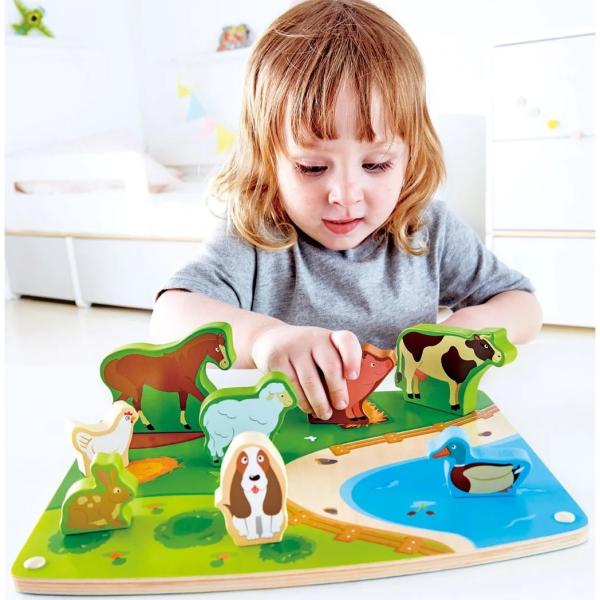Dřevěné 3D puzzle Farma HAPE