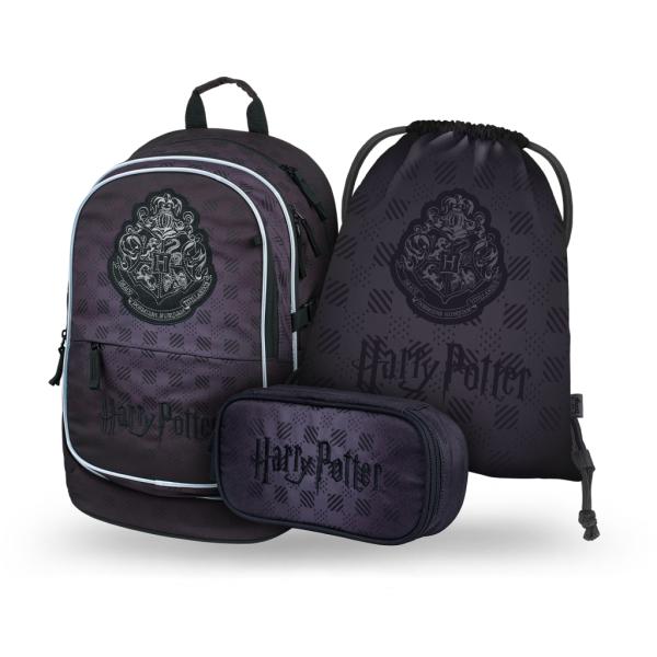 Baagl Set Di 3 Zaini Per La Scuola Elementare, Scuola Folk, Scuola Elementare, Zaino Con Cintura Toracica, Zaino Ergonomico (Harry Potter Hogwarts)-image