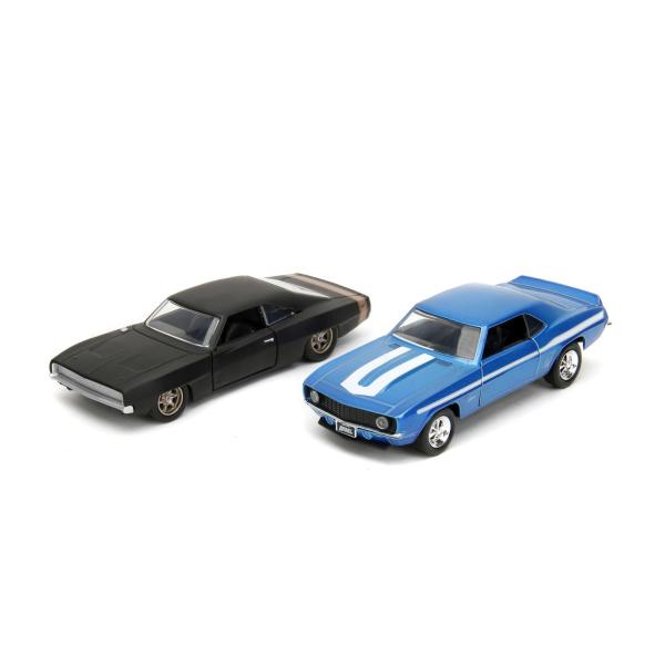Rýchlo a zbesilo Twin Pack Chevrolet Camaro 1969 a Dodge Charge Wide Body 1968, 1:32 Wave