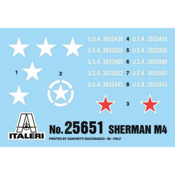 Model Kit tank 25751 - M4 Sherman 75mm (1:56) (obrázek 3)