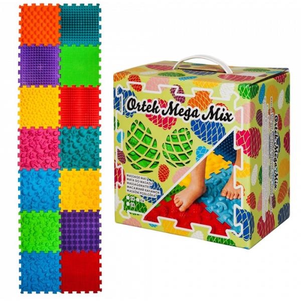 Ortek Masážní ortopedická podložka Puzzle "Mega Mix" 14 prvků (obrázek 6)