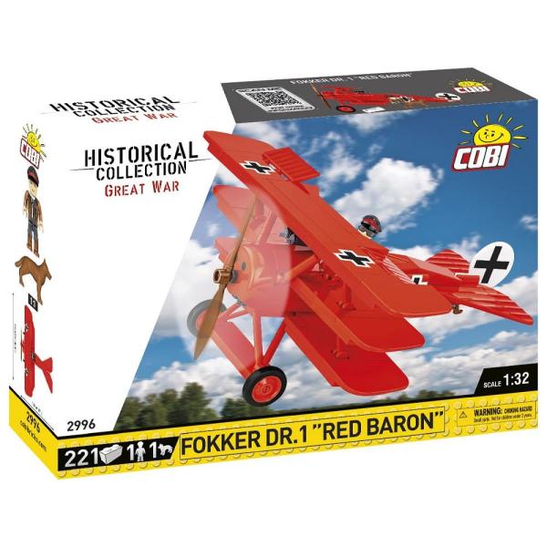 Cobi Great War Fokker Dr. I Red Baron, 1:32, 206 k, 1 f