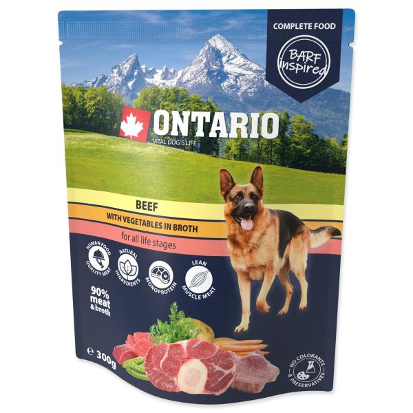 Kapsička Ontario hovězí se zeleninou ve vývaru 300g