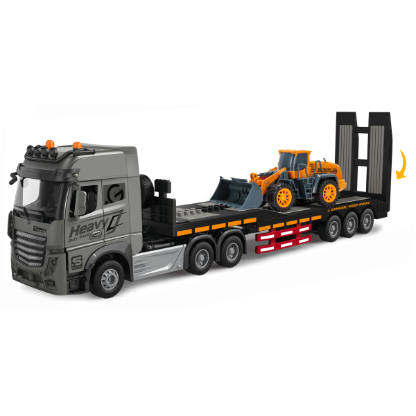 1:24 Kovový Kamion na přepravu aut s nakladačem