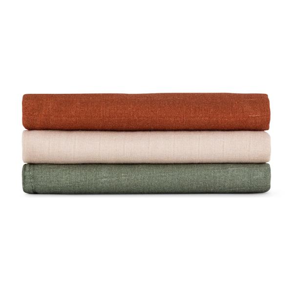 PETITE & MARS Sada plen bambusová mušelínová 3ks Moussy Earth Tones 68 x 68 cm (obrázek 5)