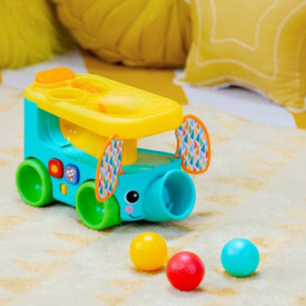 BRIGHT STARTS Autíčko vkládací s míčky Pop & Roll Safari Bus™ (obrázek 9)