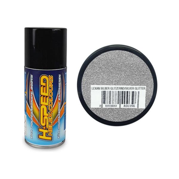 H-Speed farba v spreji metalická strieborná 150ml