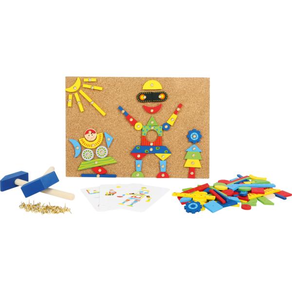 Small Foot Drevená kreatívna zatĺkacia hra