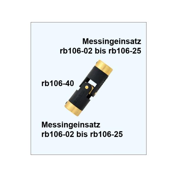 Raboesch vložka spojky 106-40 mosaz M4