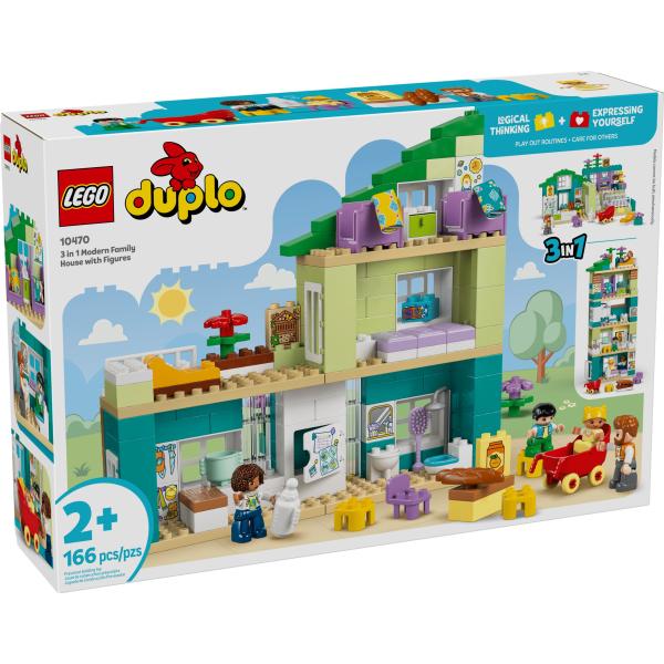 LEGO® DUPLO® 10470 Moderní rodinný dům 3 v 1 s figurkami (obrázek 3)