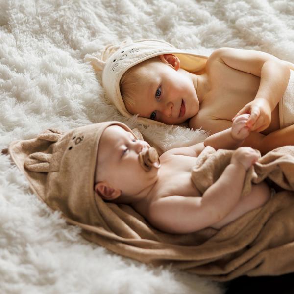 BABYONO Osuška bambusová Super Soft Cream 100×100 cm