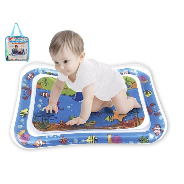 Vodní podložka mořská zvířátka nafukovací 65x48cm s pumpičkou