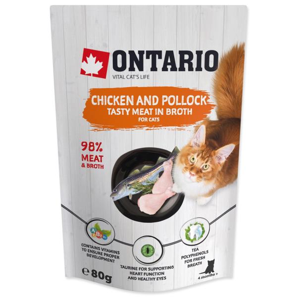 Kapsička Ontario kuře a treska ve vývaru 80g (obrázek 5)