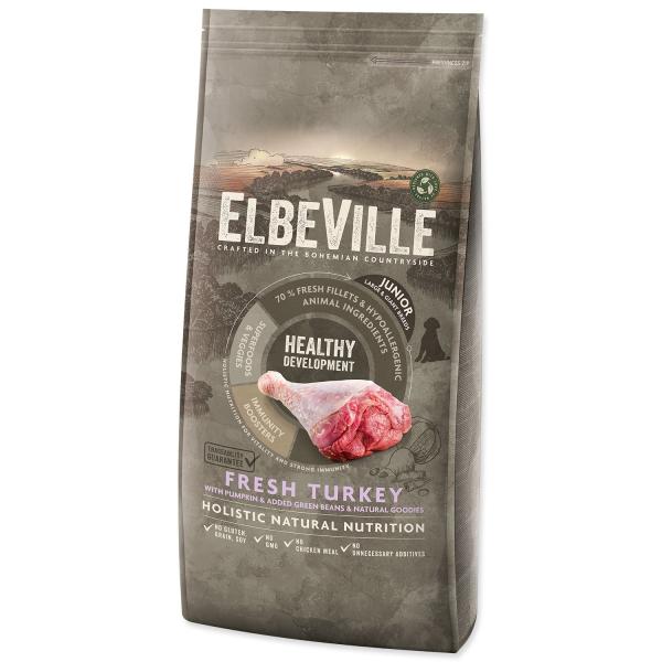Krmivo ELBEVILLE Puppy and Junior Large Healthy Development Fresh Turkey 11,4kg (obrázek 3)