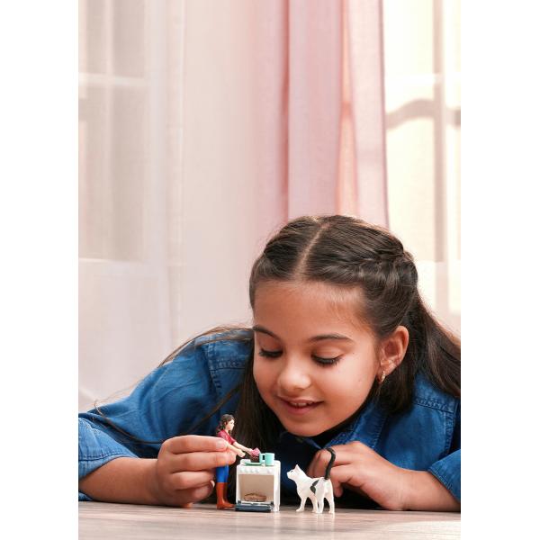 Schleich Pekařka s kočkou a příslušenstvím (obrázek 3)