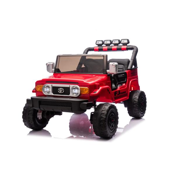 Elektrické autíčko Toyota FJ Cruiser XXL s pohonem 4x4, licencované (Dvou místné), červené (obrázek 4)