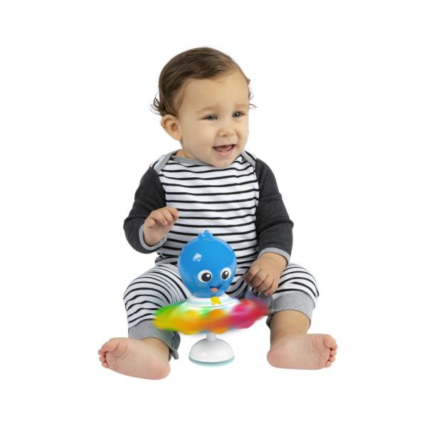 BABY EINSTEIN Hračka senzorická chobotnice s přísavkou Opus’s Spin & Sea™ 3m+