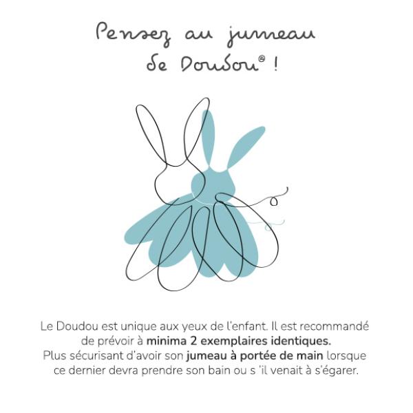 Doudou Plyšová hračka myška šedá balerína 30 cm (obrázek 4)