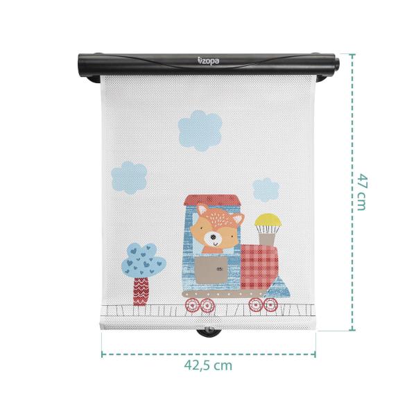 Sluneční clona do auta rolovací, Fox (obrázek 4)