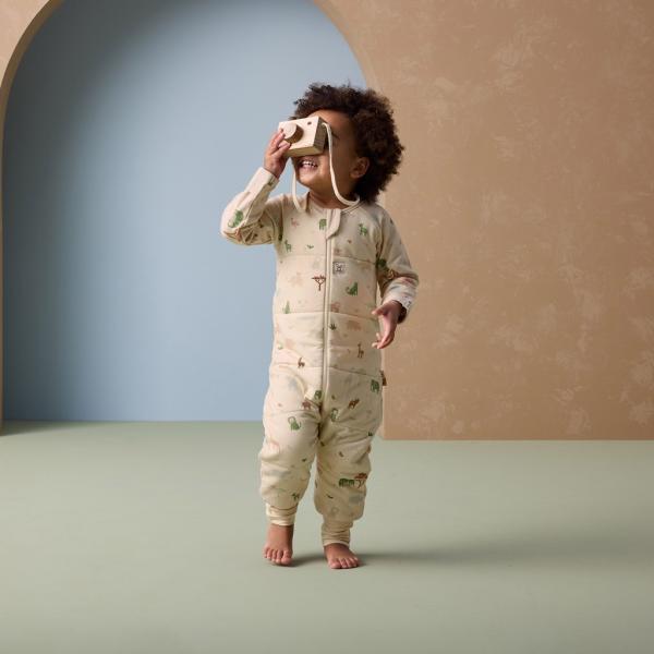 ERGOPOUCH Overal na spaní organická bavlna Onesie Savannah 6-12 m, 2,5 tog (obrázek 7)