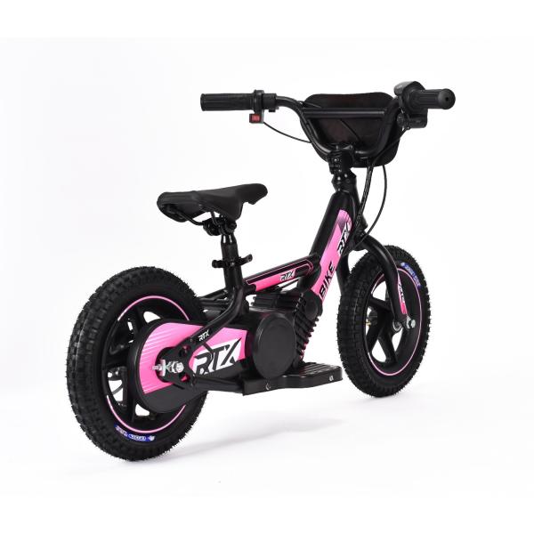Dětské elektrické odrážedlo RIRIBIKE RTX3 24V (12”), růžové, Lithiová baterie, 100W motor, (obrázek 5)
