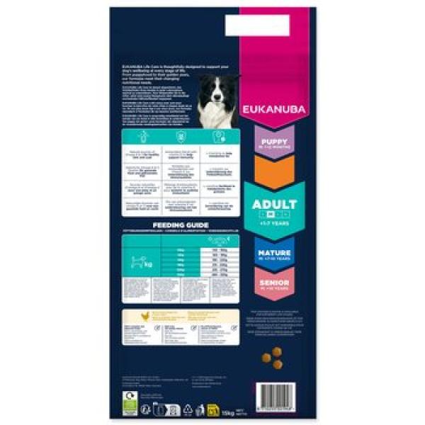 Krmivo EUKANUBA Adult Medium bohaté na čerstvé kuře 15 kg (obrázek 4)
