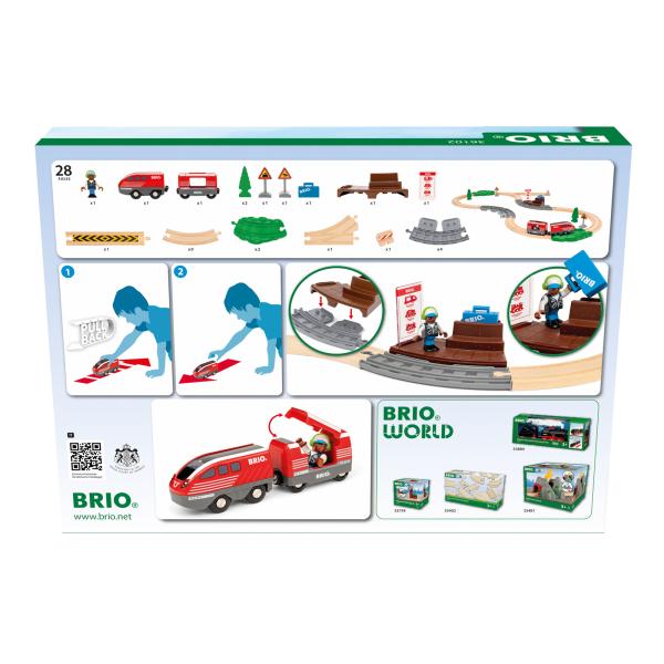 Brio Vlaková sada s natahovacím vláčkem