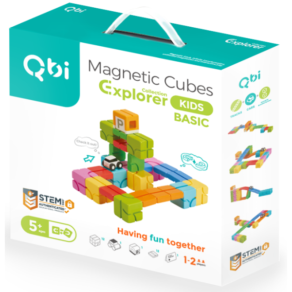 QBI Explorer Kids Basic Pack magnetická stavebnice 27