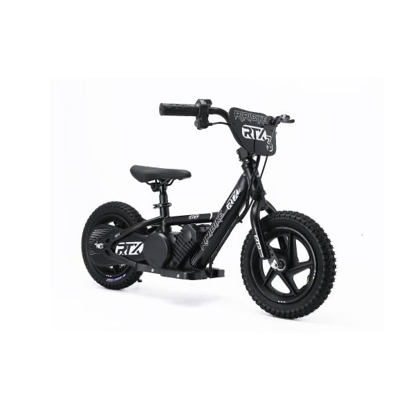 Bici Elettrica Per Bambini Riribike RTX3 24V (12"), Nero, Batteria Al Litio, Motore 100W, Freno A Disco, Sedile Regolabile In Morbido Pu-image
